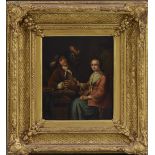 Dutch School (early 19th century) The Toast oil on panel, 26cm x 22.