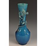 A Chinese monochrome bottle vase,