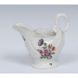 A Worcester Dolphin Ewer cream boat, of small size,