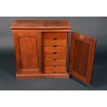 A late 19th century mahogany Ambergh's Patent Letter File Cabinet,