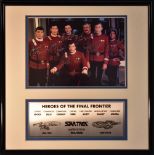 Autographs - Star Trek - Heroes of the Frontier, a photograph signed by the original cast,