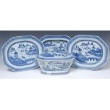 An 18th century Chinese Export porcelain part-dinner service,