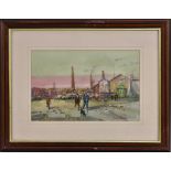 Michael Crawley The Morledge, Derby signed, titled to verso, watercolour,