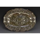 An 18th century Spanish shaped oval sideboard dish,