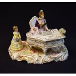 A Wallendorfer Porzellan figural group,