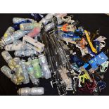 Cycling - accessories including water bottles, bottle cages, pumps, etc, assorted sizes,
