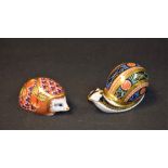 A Royal Crown Derby paperweight, Garden Snail, limited edition 1,039/4,500,