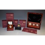 Coins, GB, a collection of modern Royal Mint proof gold sovereigns,