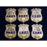 Horse Racing - a collection Bookmakers Protection Association Badges, Northern,