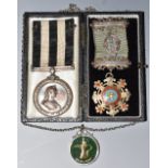 Medals, GB, Service Medal of the Order of St John, silk ribbon en suite; Freemasonry/Masonic,