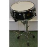 Musical Instrument - a Ludwig Element snare drum, Premier Stand, the stand itself c.