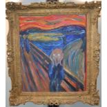After Edvard Munch The Scream oil on canvas,