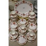 Royal Crown Derby - a Bali pattern part dinner and tea service inc oval meat plater,