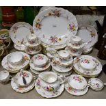 Ceramics - Royal Crown Derby Posies part eight place setting dinner service,