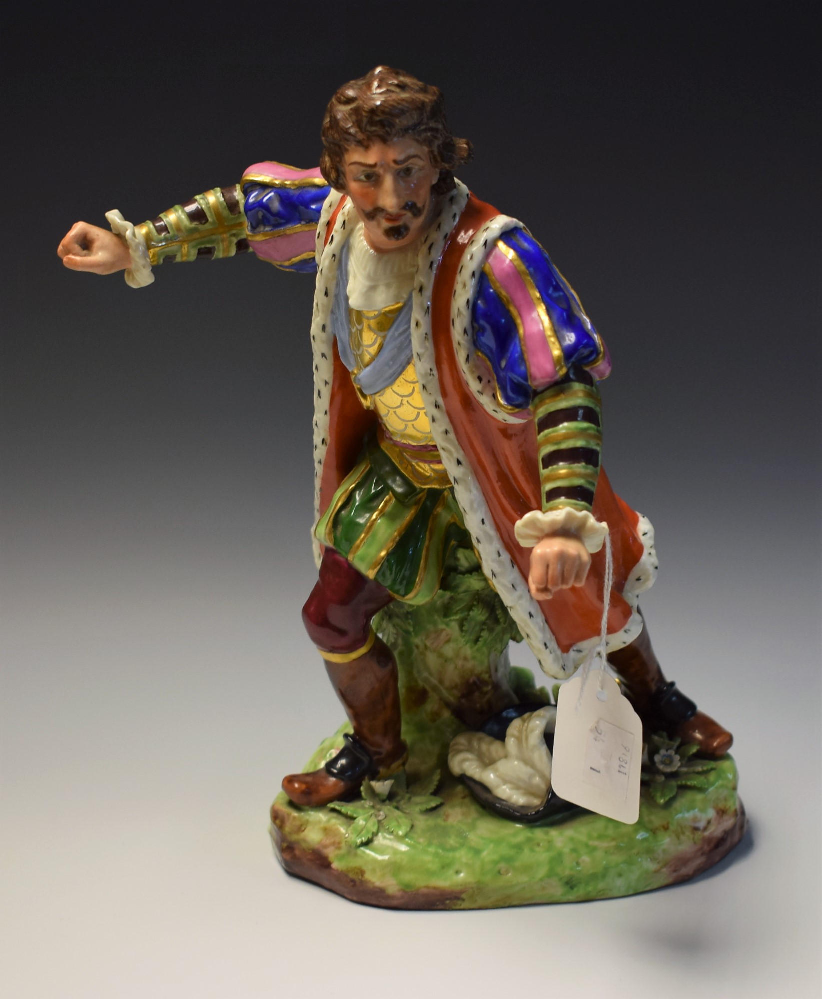 A Derby figure, of Edmund Kean as Richard III,