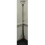 A Victorian oil lamp stand c1870