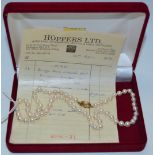 A single string of cultured pearls 1995