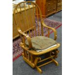 A mid to late 20th century Danish design style Rocking chair