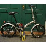 A folding bicycle with assessories