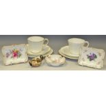 A Royal Crown Derby Imari miniature teapot; a Royal Crown Derby Derby Posies pattern pin dish;