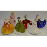 Doulton Ladies - Fragrance HN3220; Ninette HN3215; Tinkerbell; Buttercup,