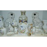 Decorative Ceramics - a pair of Staffordshire mantel dogs;