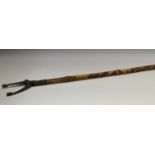 A late Victorian/ early 20th century large bamboo grip