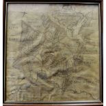 Local Lead Mining Interest - a George III ' A Plan of the Mines' veins of lead ore in the