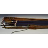 A Bruce and Walker Salmon fishing rod; canvas bag;