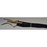 A Hardy 'Deluxe' two piece carbon fibre fly fishing rod 8 1/2' 259cm,