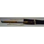 A Hardy Brothers 'FIBALITE SPINNING' rod in two sections, with original fabric case,