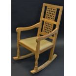 Robert Thompson, Mouseman of Kilburn - an oak rocking chair,