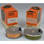 A Hardy Brothers LRH lightweight 3-3/16'' spare spool, boxed; Hardy Marquis No.