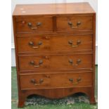 A small yew chest of drawers, by Longdale Reproductions,