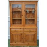 A glazed pine dresser