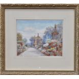 S Poole The Garden, Montague House, Somerset signed,