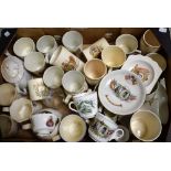 Ceramics - Royal Commemoratives, cups, saucers, glasses, etc.