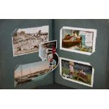 Postcards - an album, various subjects, White Star Line Twin Screw SS "Doric"; Railwayana,