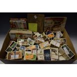 Cigarette and tea cards - a box of loose and in albums, Ogdens, Senior Service, Brooke Bond,