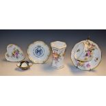 A Royal Crown Derby miniature basket; Royal Crown Derby Posie;