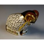 A Royal Crown Derby Ram paperweight exclusive,