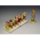 Walt Disney - a Snow White and the Seven Dwarfs toast rack;