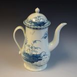 A Chaffers Liverpool coffee pot and cover,