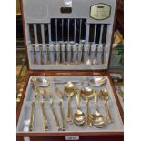 A set of Viners Traditional Bead pattern flatware,