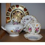 A Royal Crown Derby 1128 pattern dessert plate, first; others, Posie pattern, Royal Antoinette; etc.