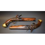 ***This lot is now lot 105 in General Sale Part 1***A pair of George III flintlock pistols, 23.