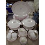 An Elizabethan bone china Genevieve pattern dinner and tea service inc, six oval platters,