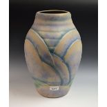 A large Bourne Denby Danesbyware Art Deco vase