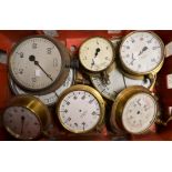 A large brass pressure gauge, Hopkinson, Huddersfield; others, various sizes, Budenberg, Buchanan,