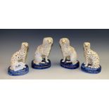 A pair of Staffordshire Poodles;